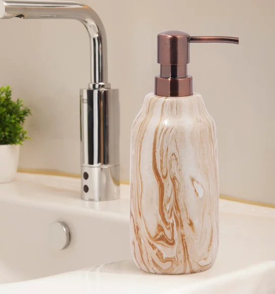 Azure Soap Dispenser Polyresin Soap Dispenser Gold