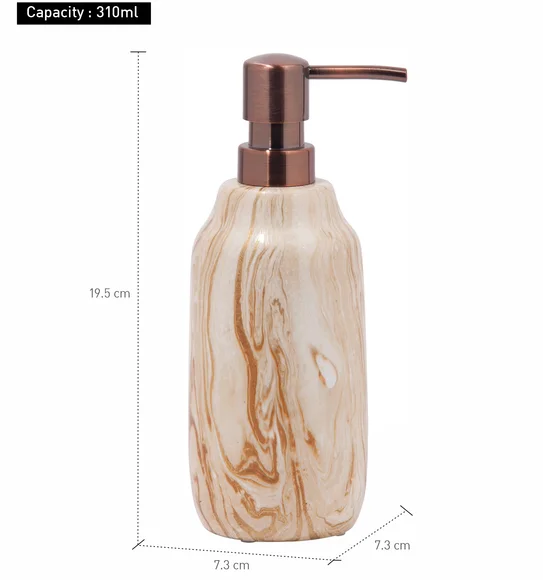 Azure Soap Dispenser Polyresin Soap Dispenser Gold