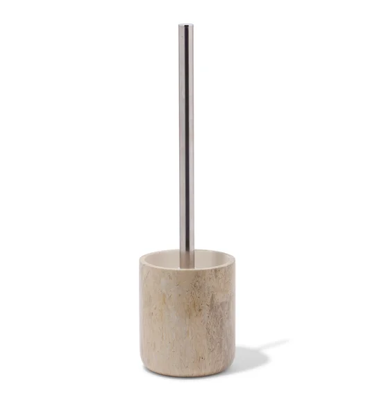 Azure Toilet Brush Polyresin Toiletbrush Holder Brown