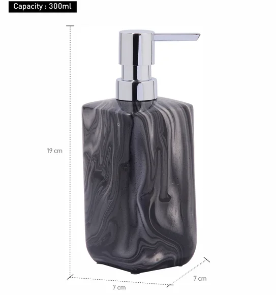Azure Soap Dispenser Polyresin Soap Dispenser Black