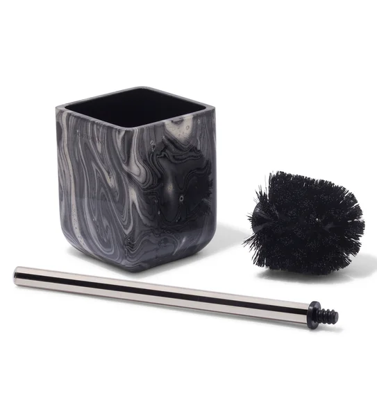 Azure Toilet Brush Polyresin Toiletbrush Holder Black