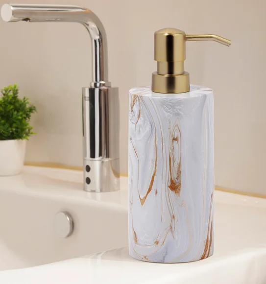 Azure Soap Dispenser Polyresin Soap Dispenser L.Brown