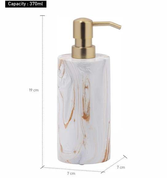 Azure Soap Dispenser Polyresin Soap Dispenser L.Brown