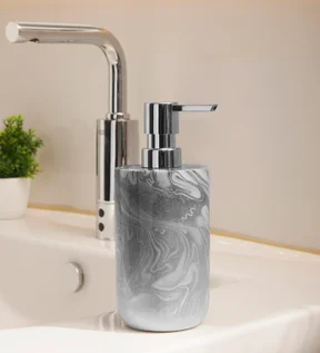 Azure Soap Dispenser Polyresin Soap Dispenser Silver