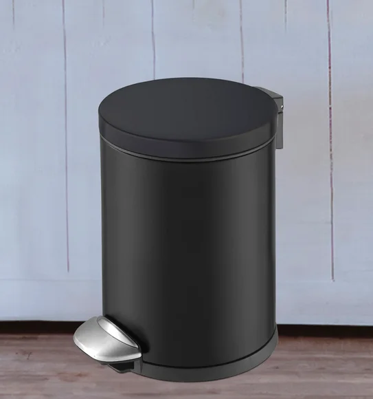 Eko 9219 Luna Soft Close Fingerprint Resistant Step Bin Black