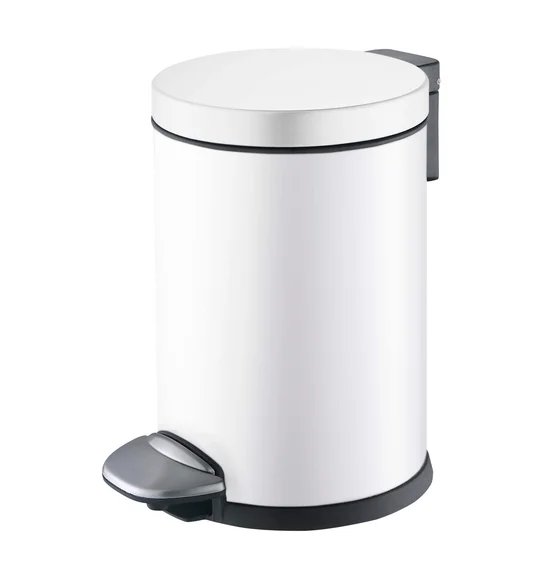 Eko 9219 Luna Soft Close Fingerprint Resistant Step Bin White