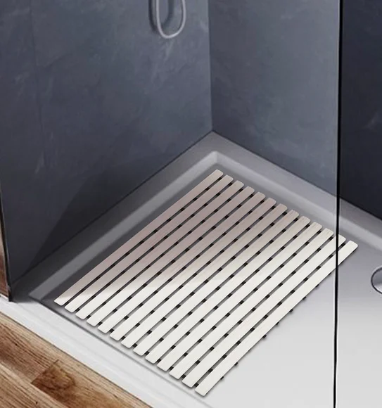Fredy PVC Shower Mat White