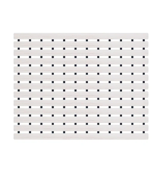 Fredy PVC Shower Mat White