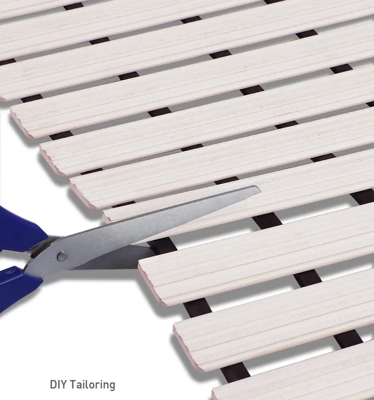 Fredy PVC Shower Mat White