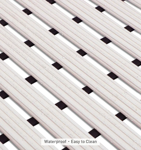 Fredy PVC Shower Mat White