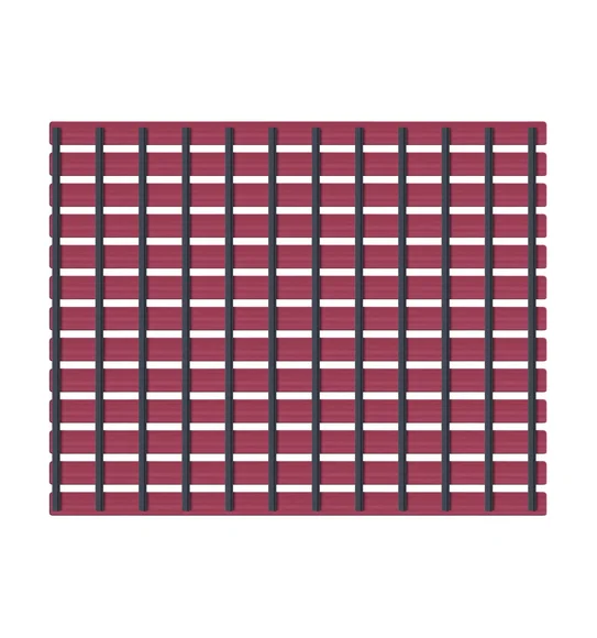 Fredy PVC Shower Mat Mehroon