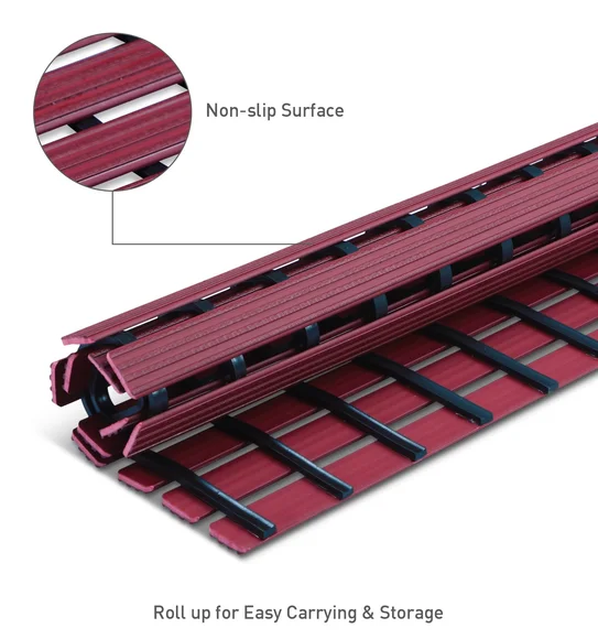 Fredy PVC Shower Mat Mehroon
