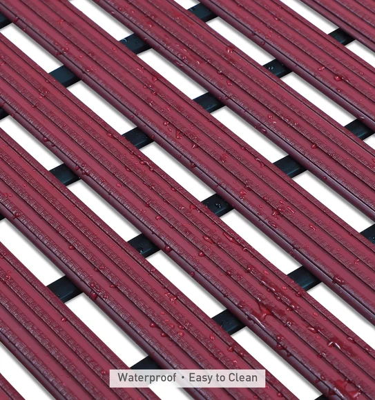 Fredy PVC Shower Mat Mehroon