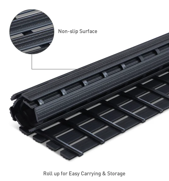 Fredy PVC Shower Mat Black