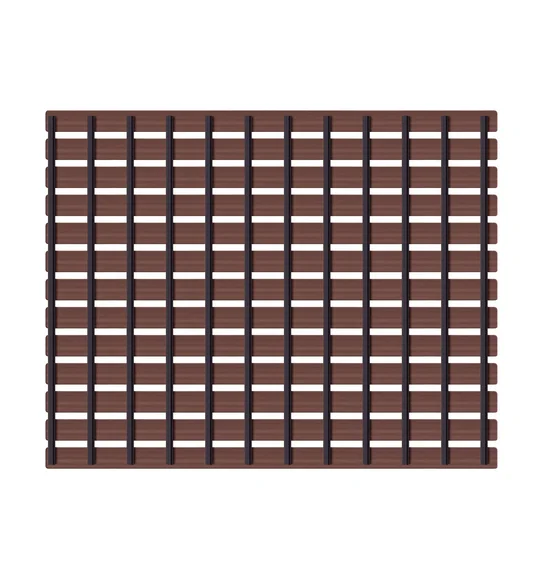 Fredy PVC Shower Mat Chocolate