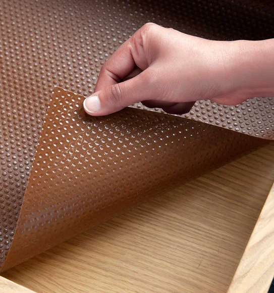 Rio PVC Shelf Liner Chocolate