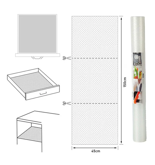 Rio PVC Shelf Liner Clear