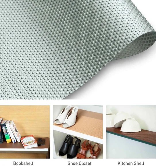 Rio PVC Shelf Liner Grey
