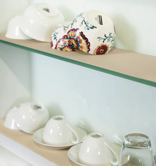 Rio PVC Shelf Liner Beige