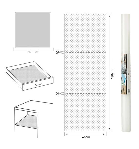 Rio PVC Shelf Liner Clear
