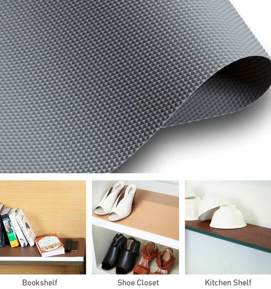 Rio PVC Shelf Liner Grey