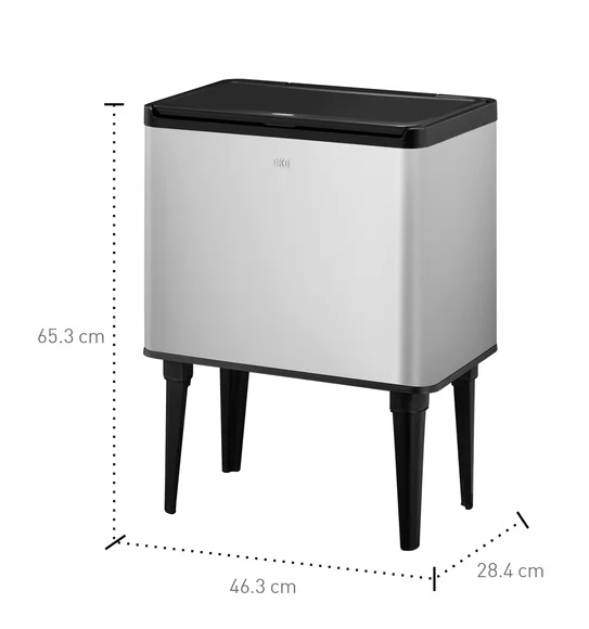 Eko Touch Button Sensor Bin Metallic