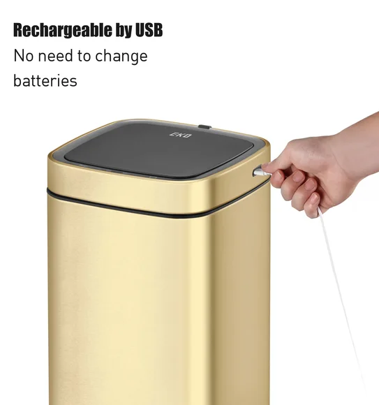 Eko Sensor Sensor Bin Champagne Gold