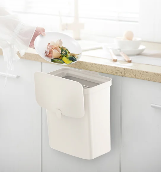 Eko Fingerprint Resistant Kitchen Bin White