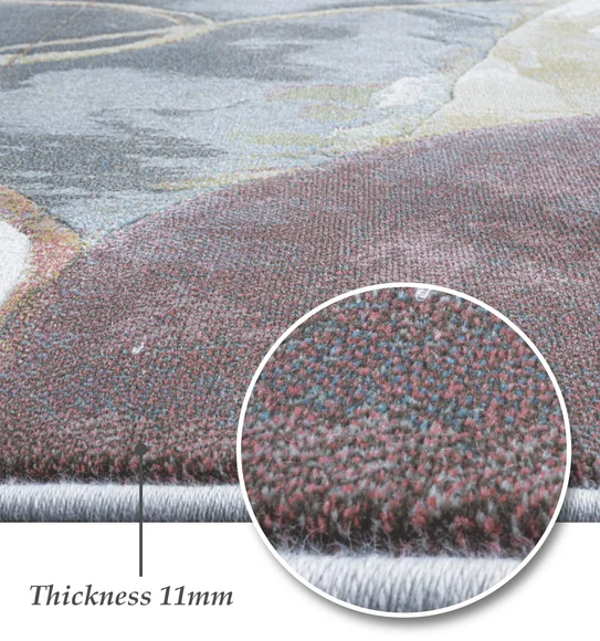 Aquarius Abstract Machine Made Carpet Multi