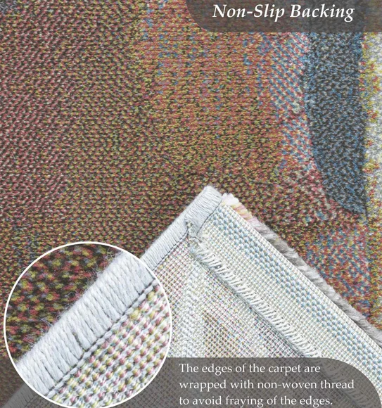 Aquarius Abstract Machine Made Carpet Multi