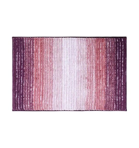 Hermosa Quick Dry Anti Skid Bath Mat Mauve