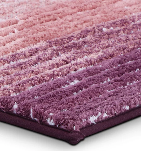 Hermosa Quick Dry Anti Skid Bath Mat Mauve