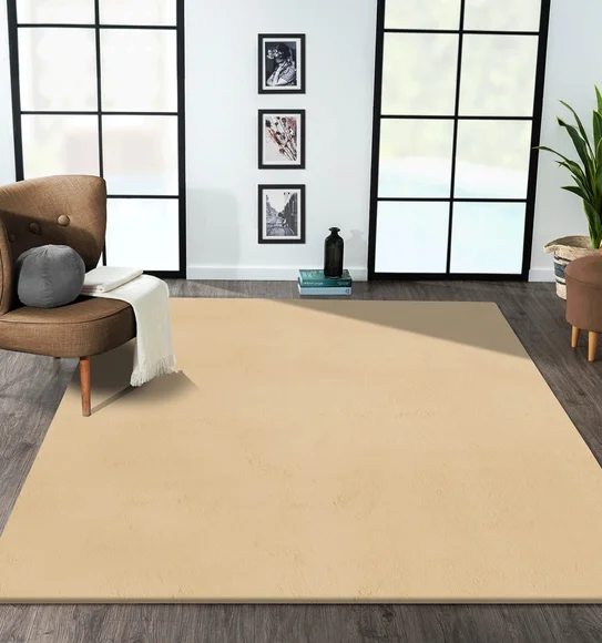 Angola 2 Solid Machine Made Carpet Camel
