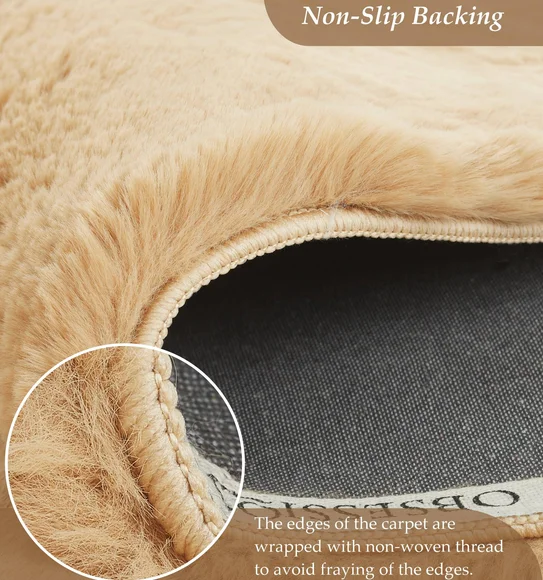Angola 2 Solid Machine Made Carpet Camel