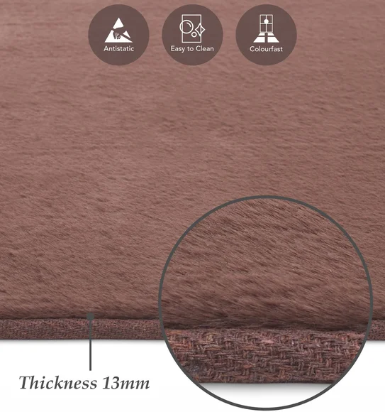 Oslo Jr Rabit Fur Runner Chocolate