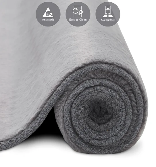 Oslo Jr Solid Machine Made Carpet D Grey