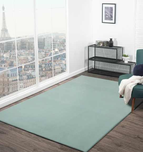 Oslo Jr Rabit Fur Carpet Sage