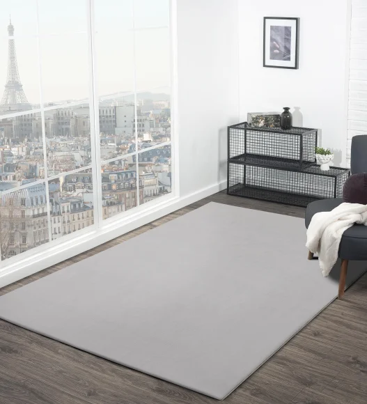 Oslo Jr Rabit Fur Carpet Stone