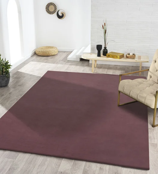 Oslo Jr Rabit Fur Carpet Strawberry