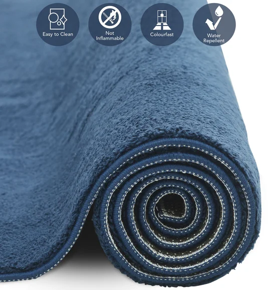 Poco Solid Carpet Blue