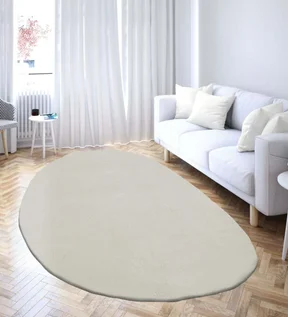 Angola 2 Solid Oval Shaped Carpet Stone