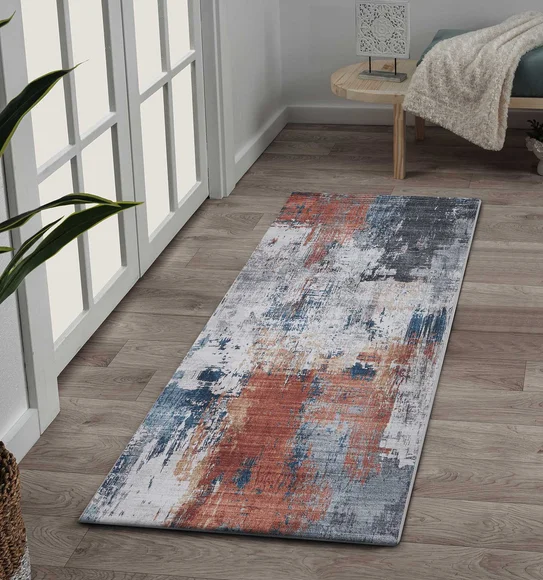 Pop Abstract Runner Ivory and Rust