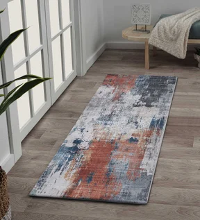 Pop Abstract Runner Ivory and Rust