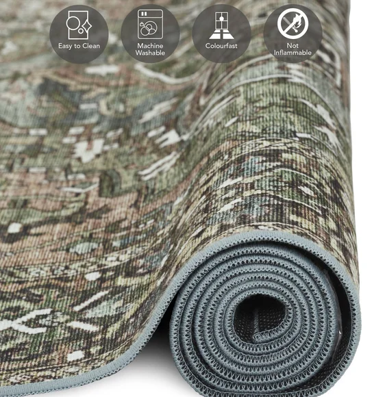 Pop Classical Carpet Green and Oilve