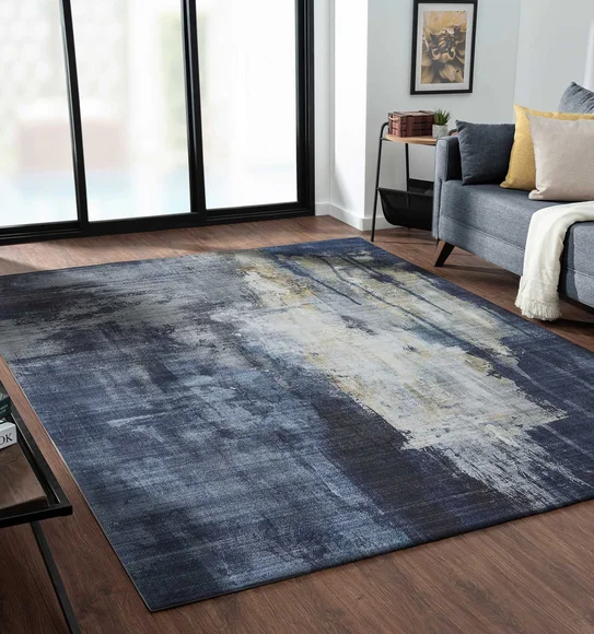 Pop Abstract Carpet Blue
