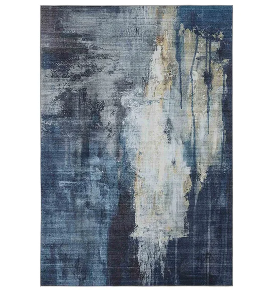 Pop Abstract Carpet Blue