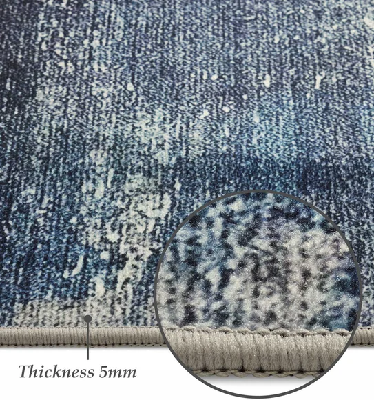 Pop Abstract Carpet Blue