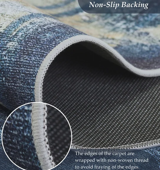 Pop Abstract Carpet Blue