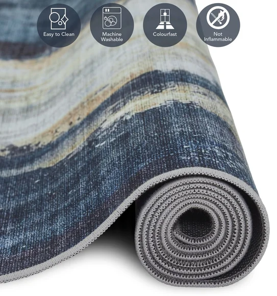 Pop Abstract Carpet Blue