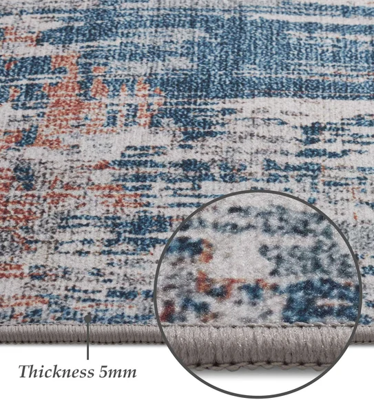 Pop Abstract Carpet Ivory and Rust